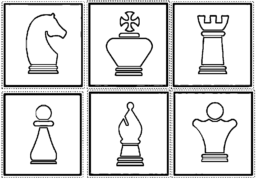 ζωγραφική Εκτυπώσιμα φύλλα πιόνι σκακιού