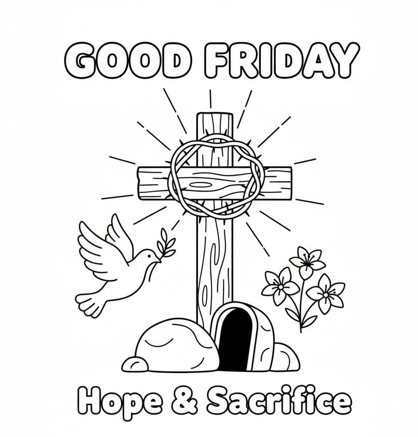 ζωγραφική Εκτυπώσιμη Μεγάλη Παρασκευή