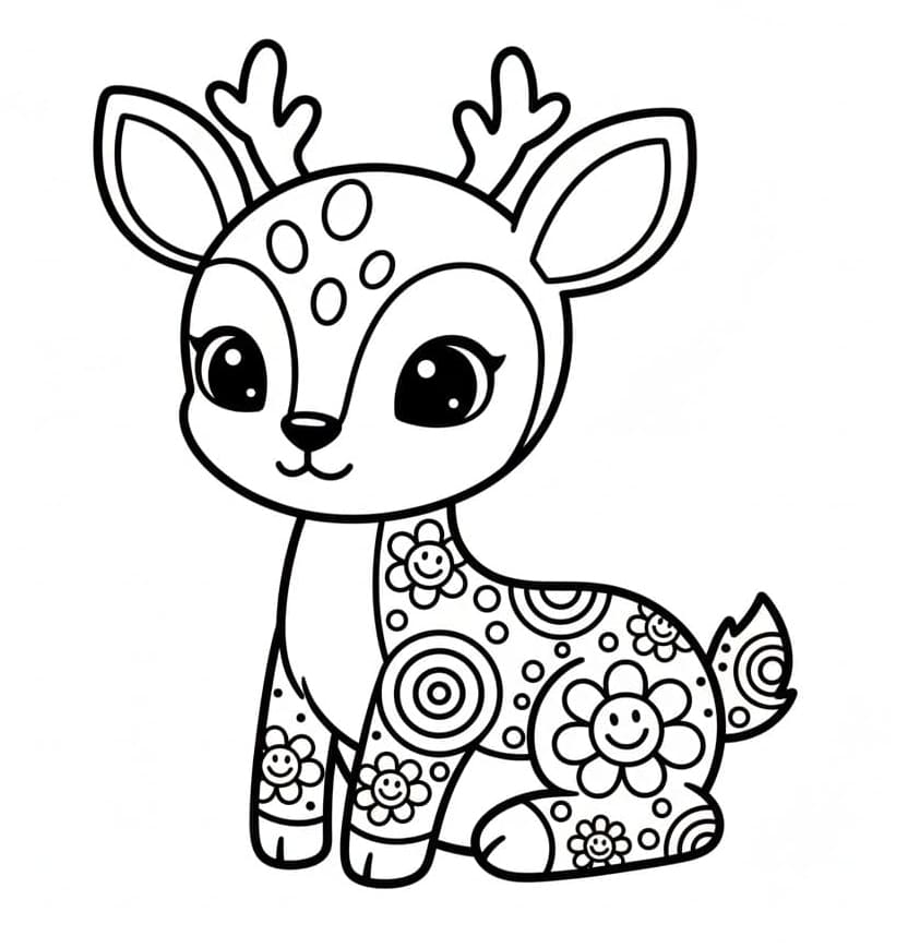 ζωγραφική Ελάφια Ζεντάνγκλ