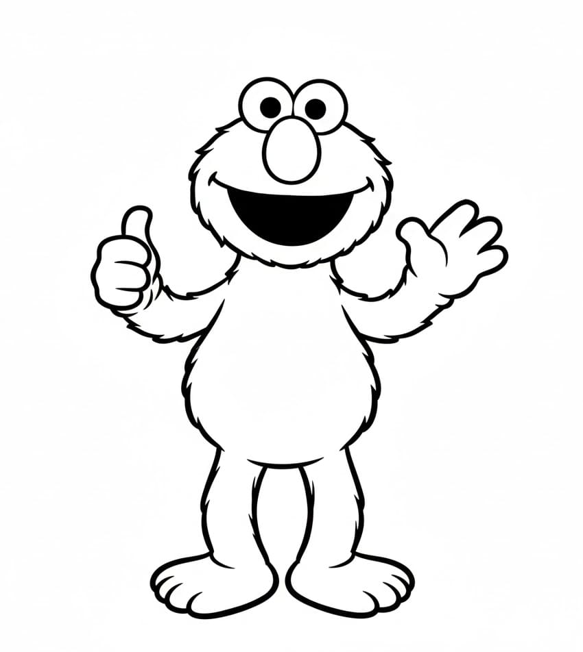 ζωγραφική Έλμο χαρούμενος