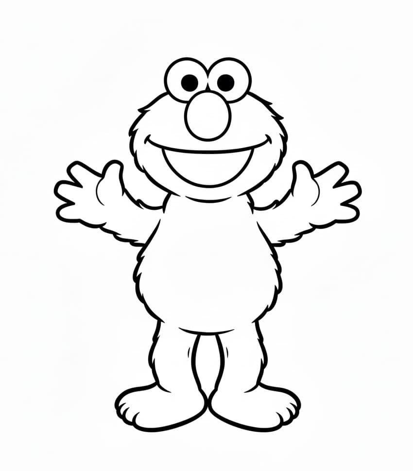 ζωγραφική Έλμο εκτυπώσιμο δωρεάν