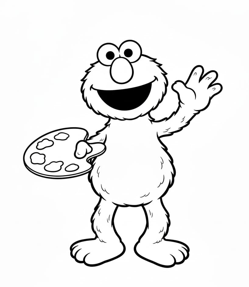 ζωγραφική Έλμο εκτυπώσιμο