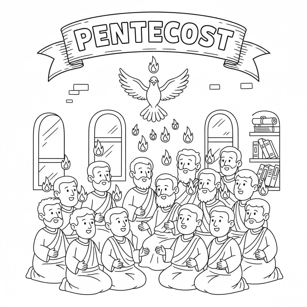 ζωγραφική Εορτή της Πεντηκοστής