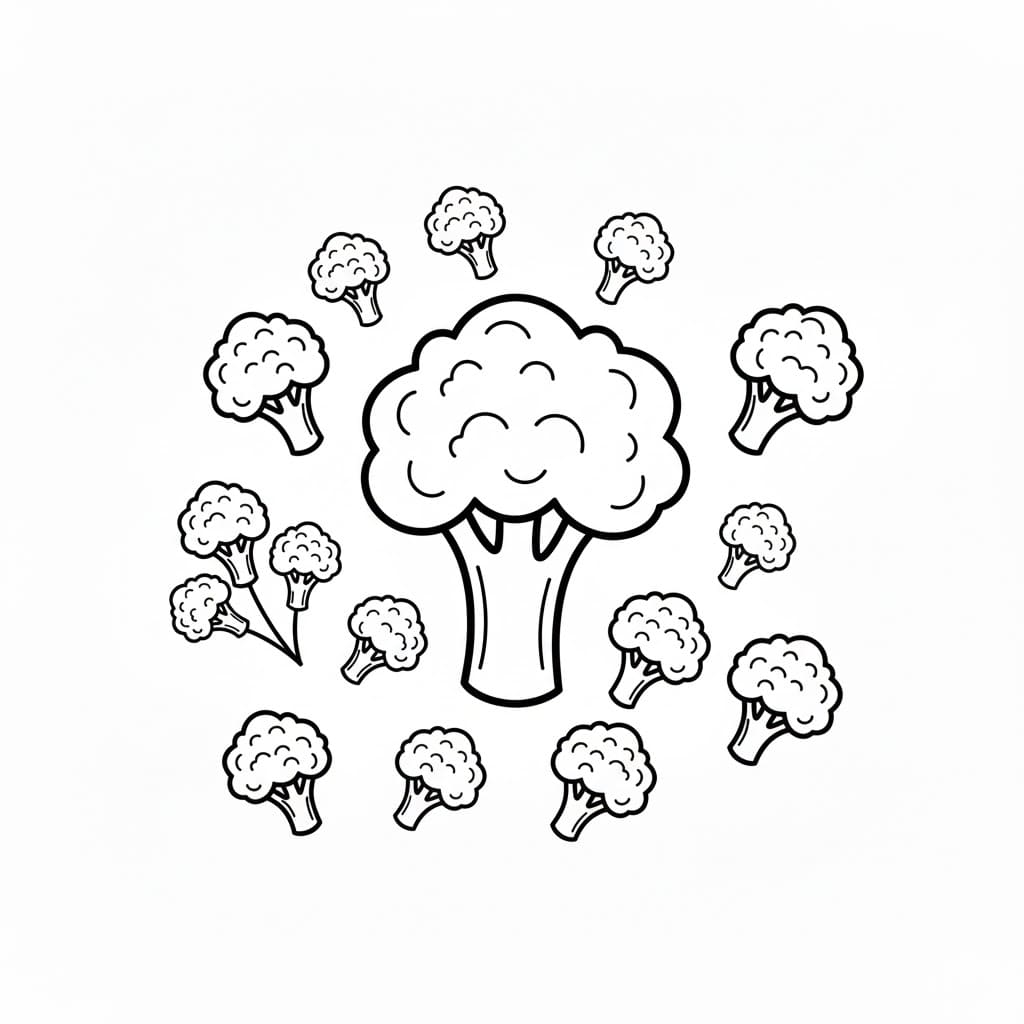 ζωγραφική Φόντο μπρόκολου