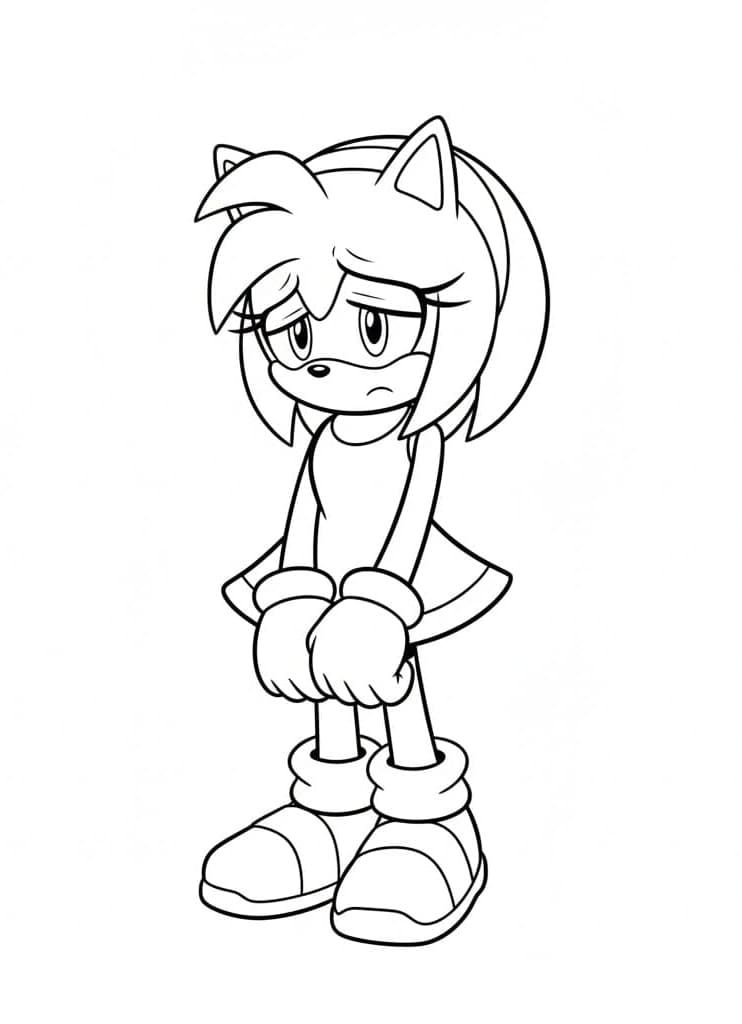 ζωγραφική Η Έιμι Ρόουζ είναι λυπημένη