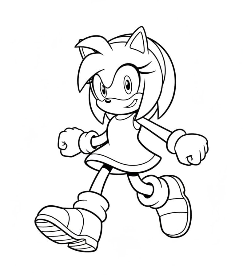 ζωγραφική Η Έιμι Ρόουζ περπατάει