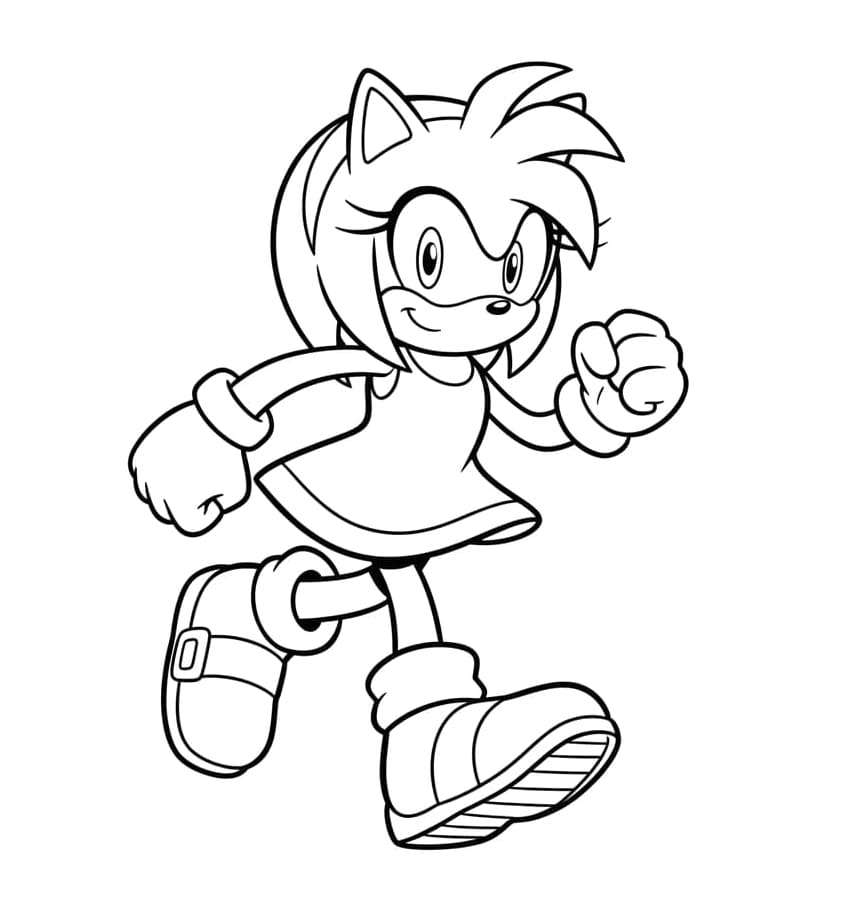 ζωγραφική Η Έιμι Ρόουζ τρέχει