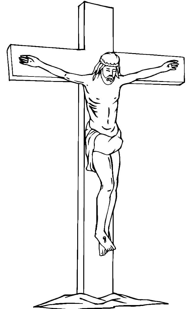 ζωγραφική Ιησούς Χριστός στον Σταυρό