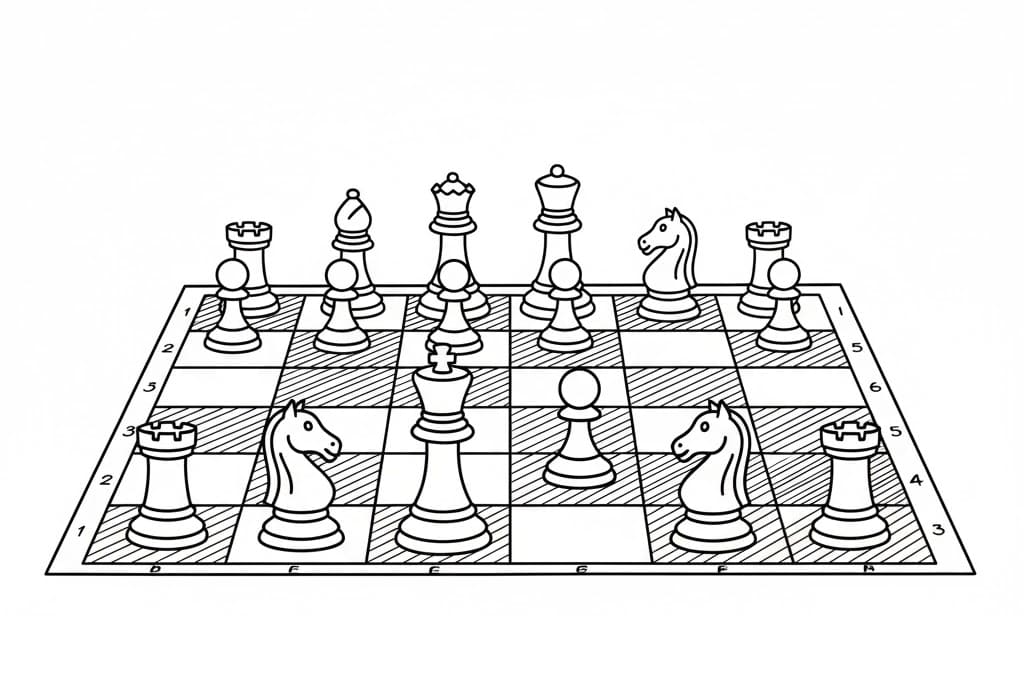 ζωγραφική Ισοπαλία σκακιού