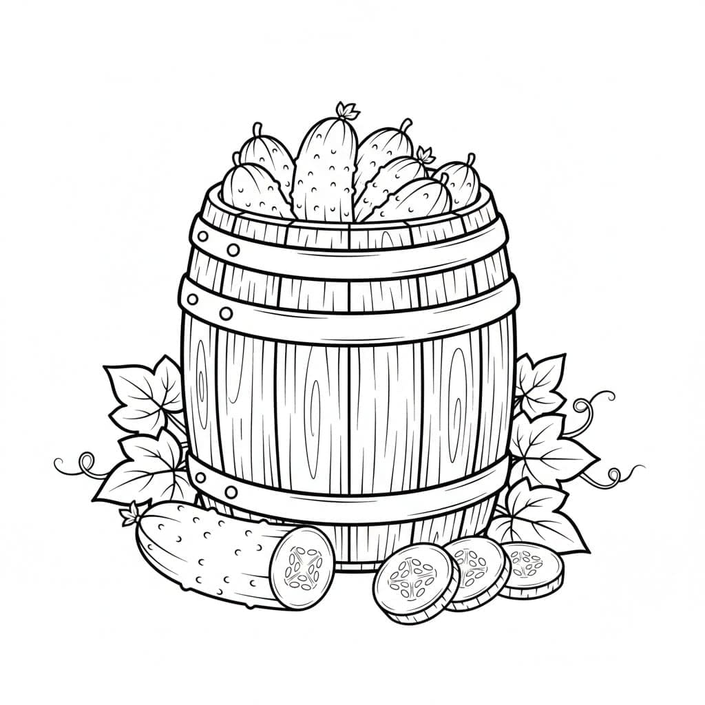 ζωγραφική Κάδος αγγουριών