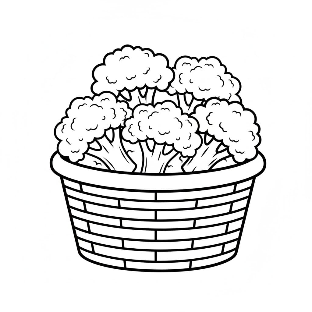 ζωγραφική Κλάδος μπρόκολου