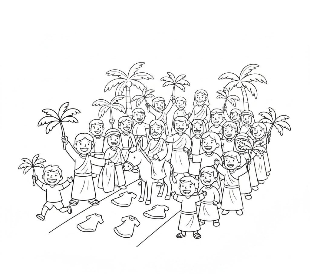 ζωγραφική Κυριακή των Βαΐων απλή