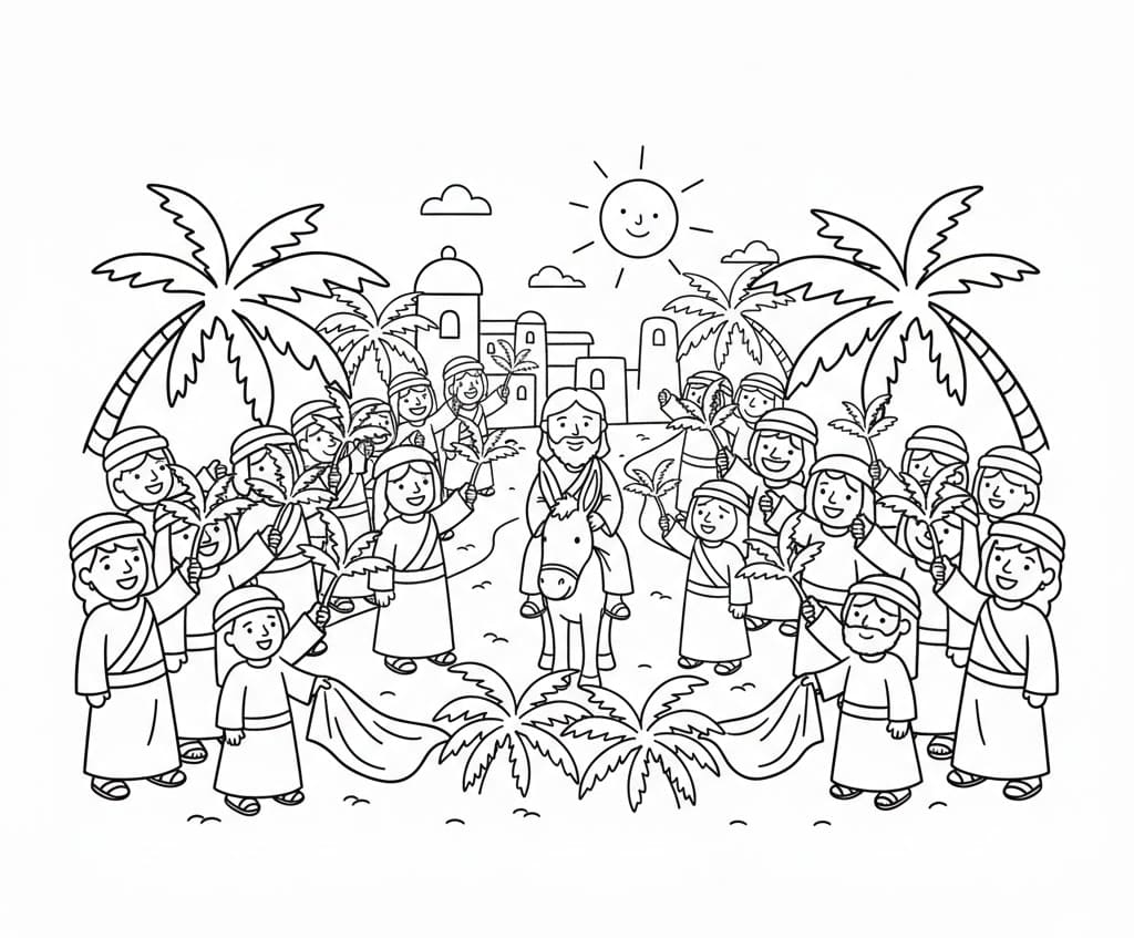 ζωγραφική Κυριακή των Βαΐων κανονικά δωρεάν