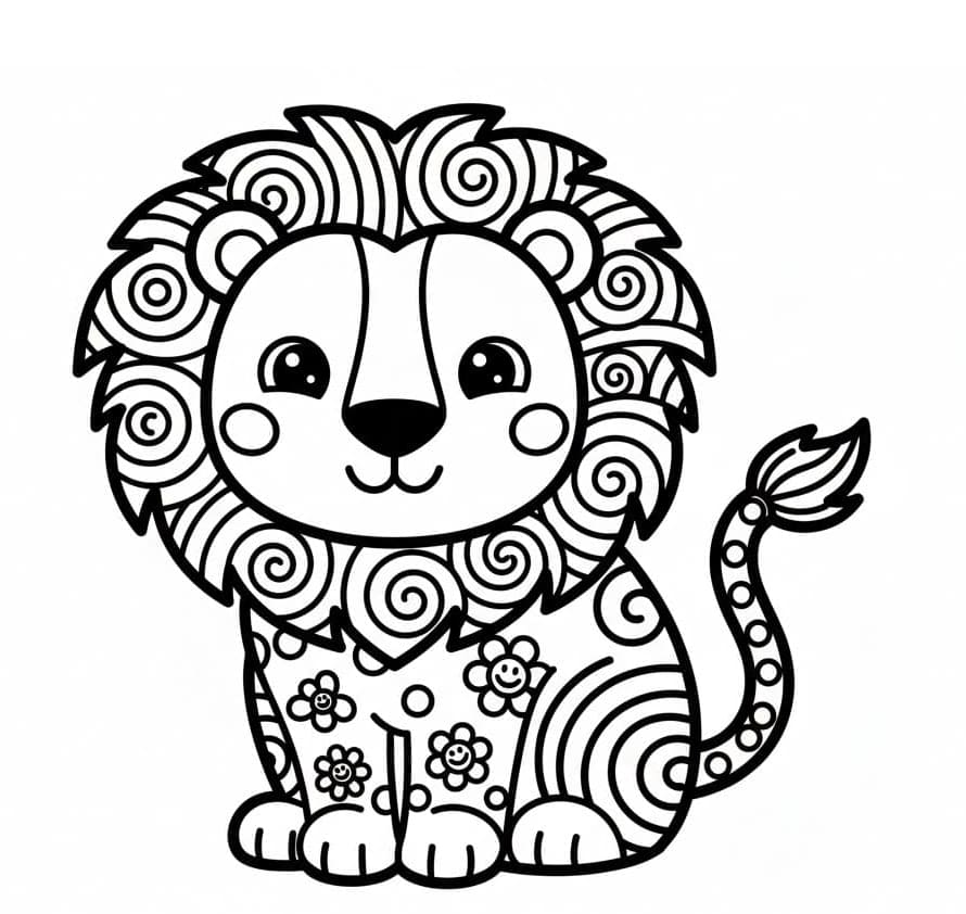 ζωγραφική Λιοντάρι Ζεντάνγκλ