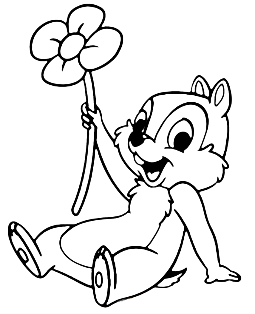 ζωγραφική Λουλούδι που κρατάει τσιπ