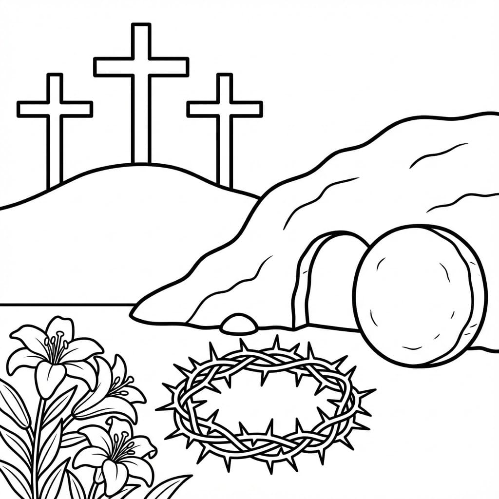 ζωγραφική Μεγάλη Παρασκευή για παιδί