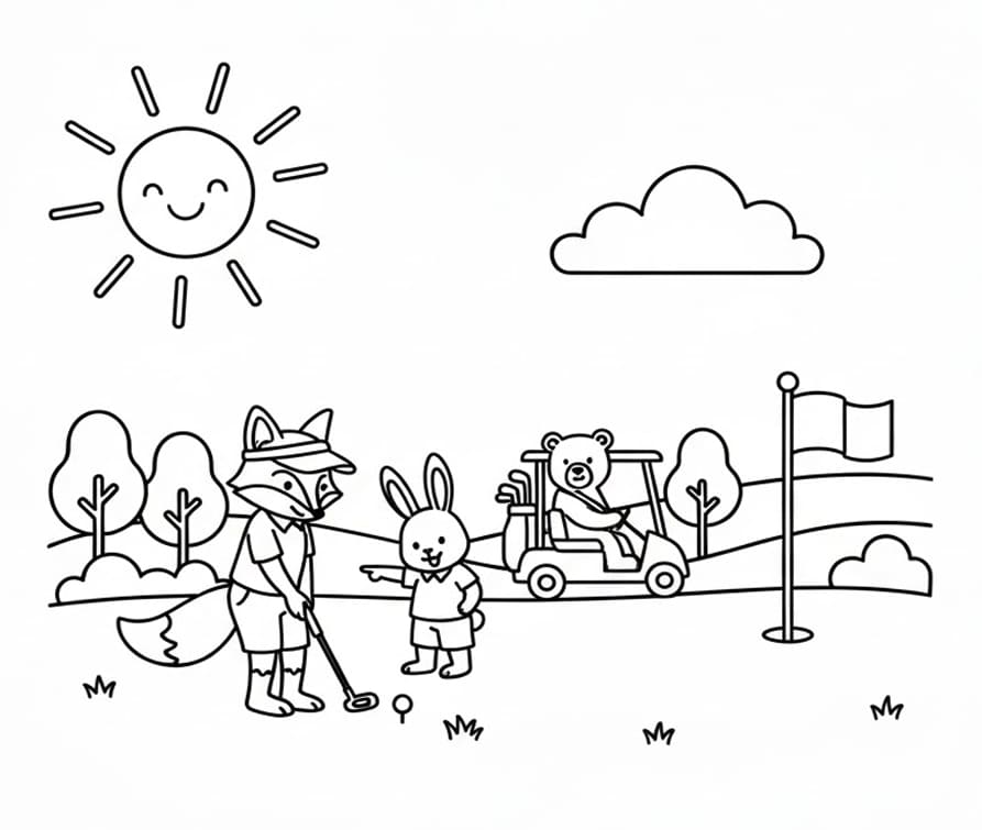 ζωγραφική Γκολφ για παιδιά