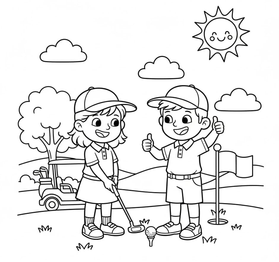 ζωγραφική Γκολφ ωραίο