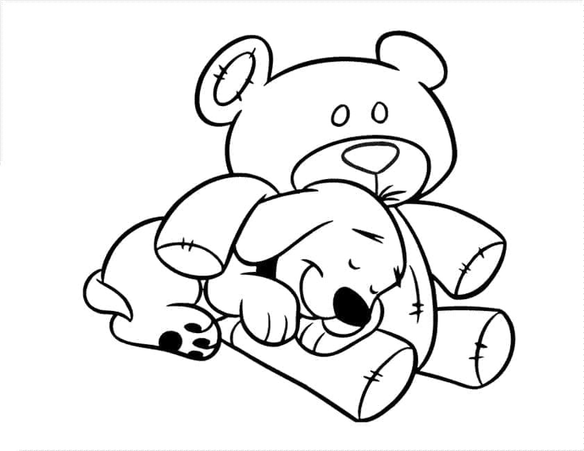 ζωγραφική Ο χαριτωμένος Κλίφορντ κοιμάται