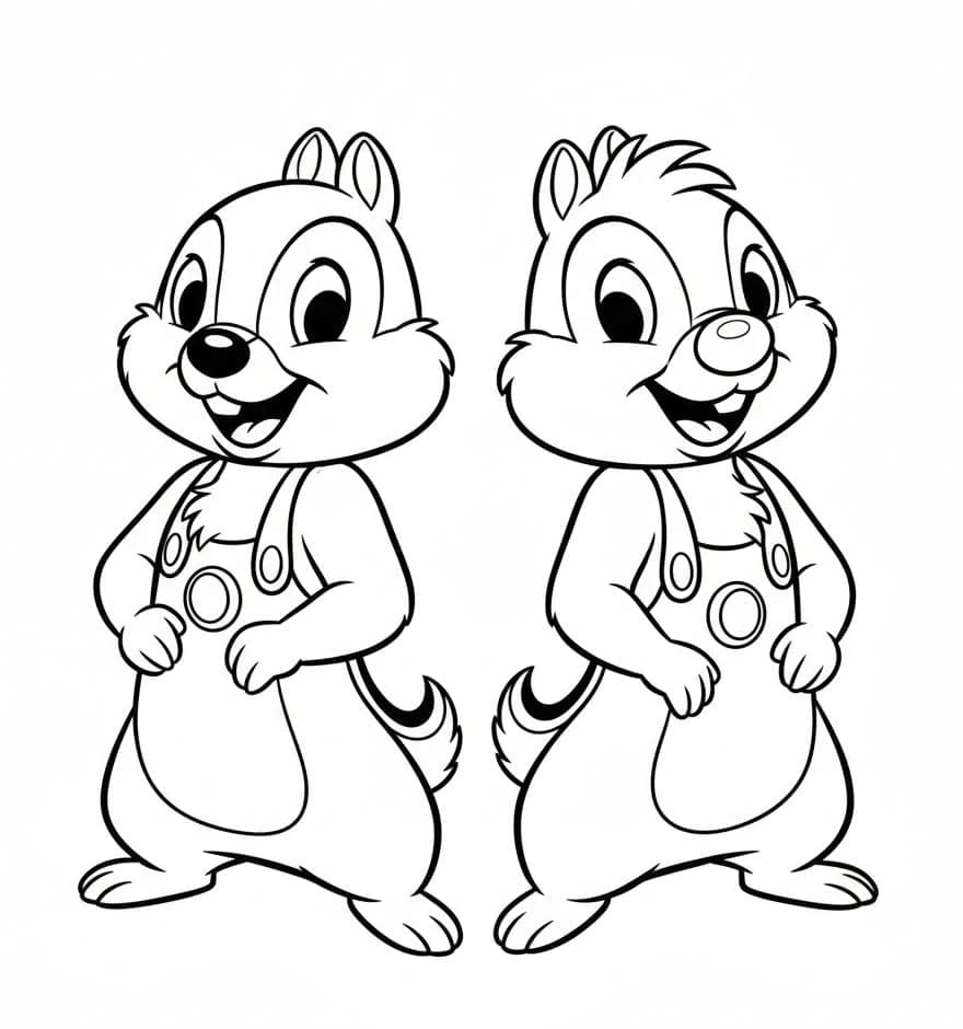 ζωγραφική Ο Τσιπ και ο Ντέιλ είναι καταπληκτικοί