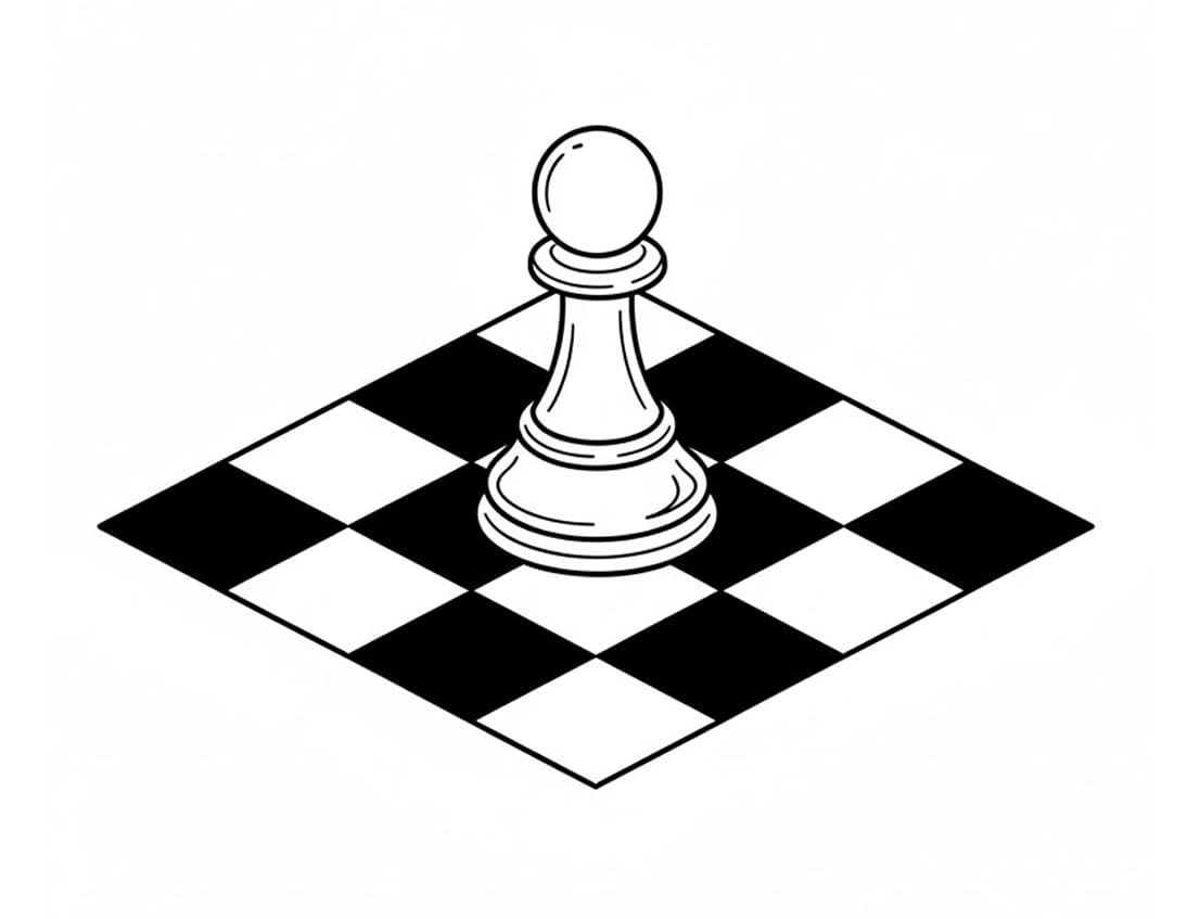 ζωγραφική Πιόνι σκακιού