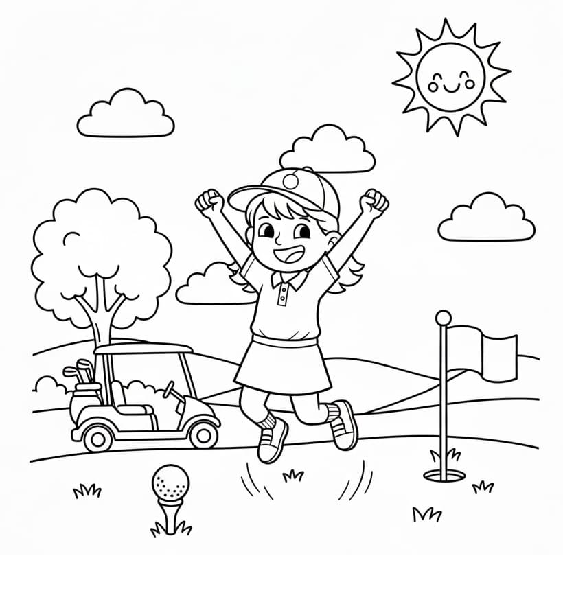 ζωγραφική Πολύ ωραίο γκολφ