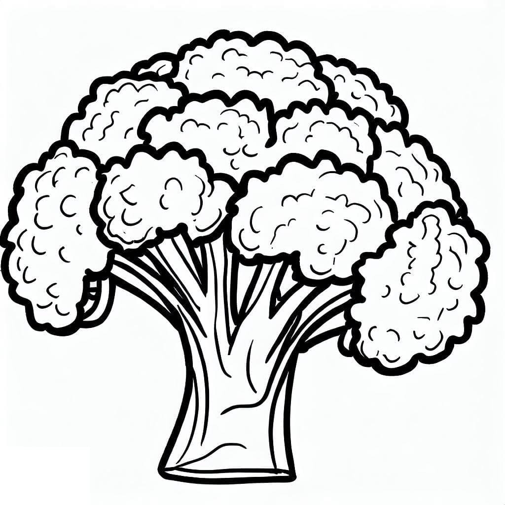 ζωγραφική Πράσινο μπρόκολο