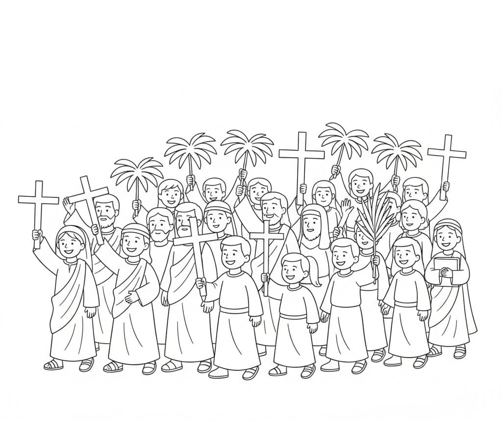 ζωγραφική Σχέδιο Κυριακής των Βαΐων