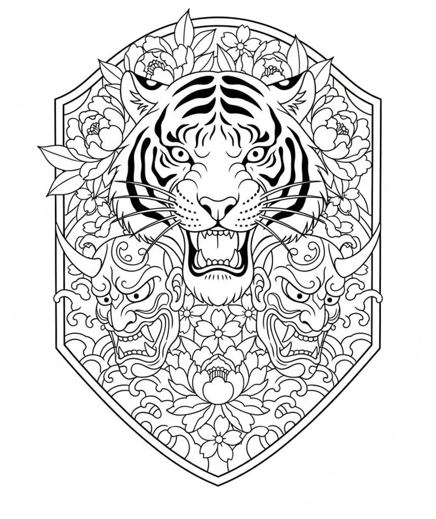 ζωγραφική Τίγρης Τατουάζ