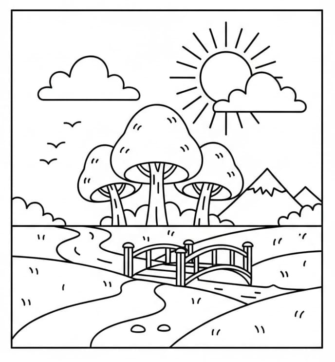 ζωγραφική Τοπίο για ενήλικες