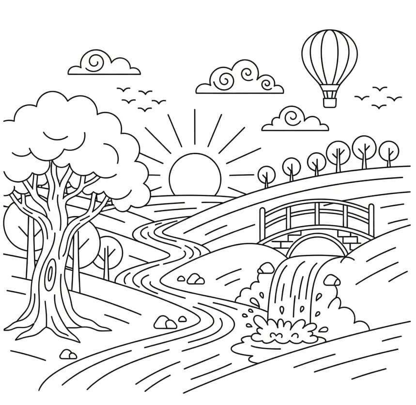 ζωγραφική Τοπίο καταπληκτικό