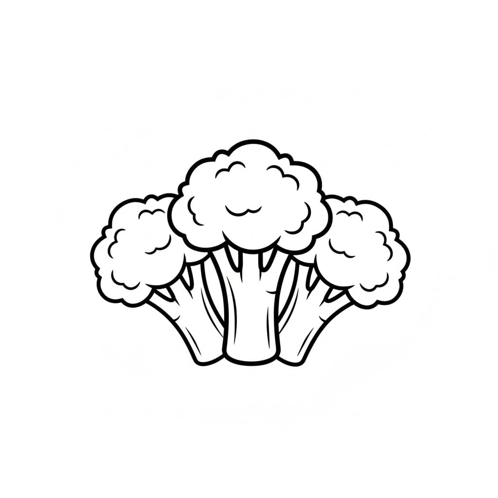 ζωγραφική Τρία μπρόκολα