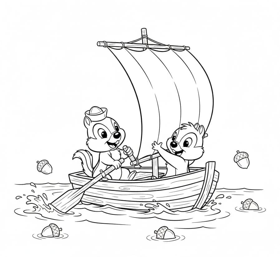 ζωγραφική Τσιπ και Ντέιλ δωρεάν για παιδιά