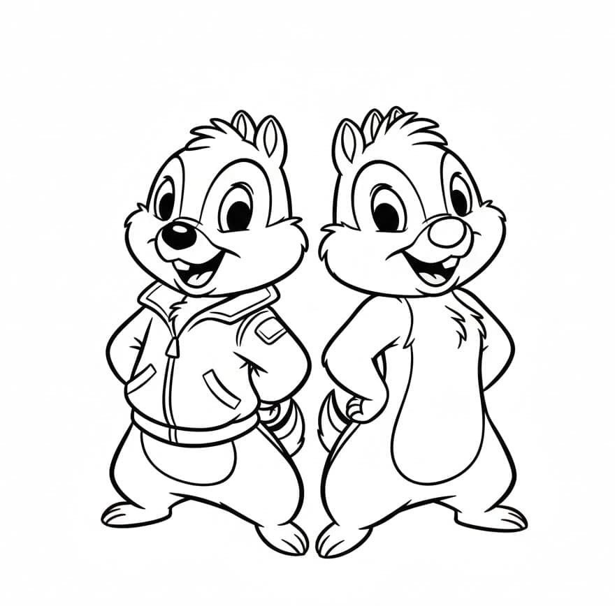 ζωγραφική Τσιπ και Ντέιλ