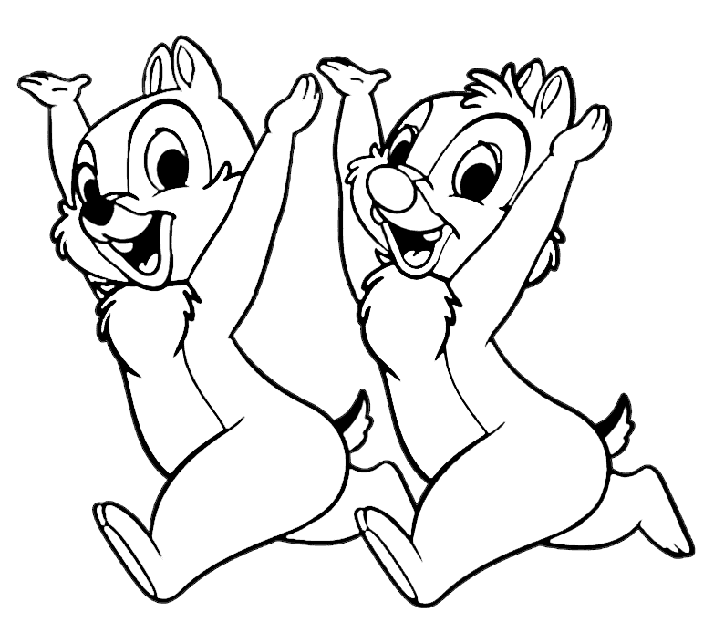 ζωγραφική Τσιπ και Ντέιλ Τρέξιμο