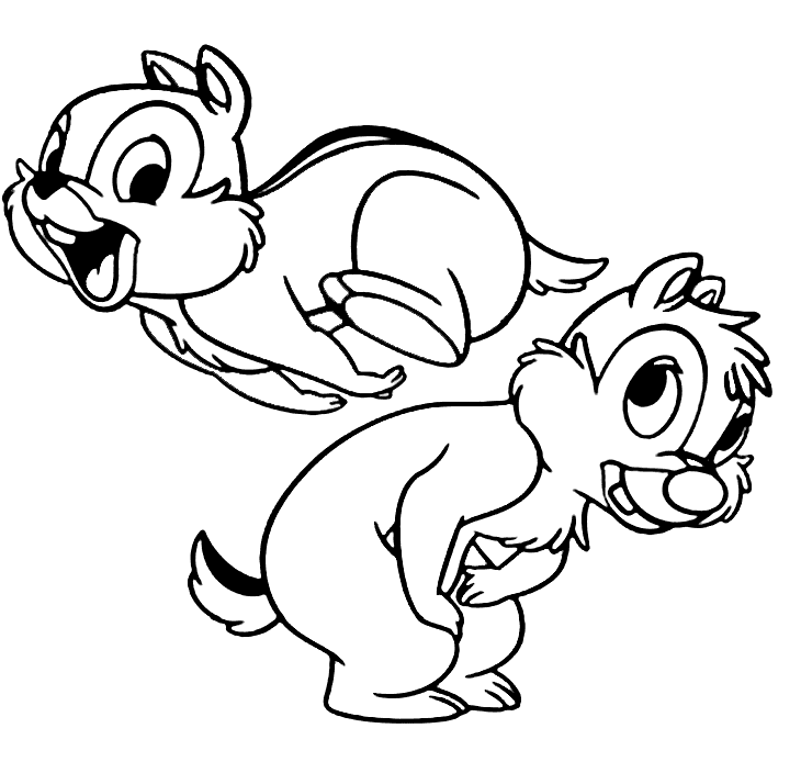 ζωγραφική Τσιπ με τον Ντέιλ Παίζοντας άλμα βάτραχος