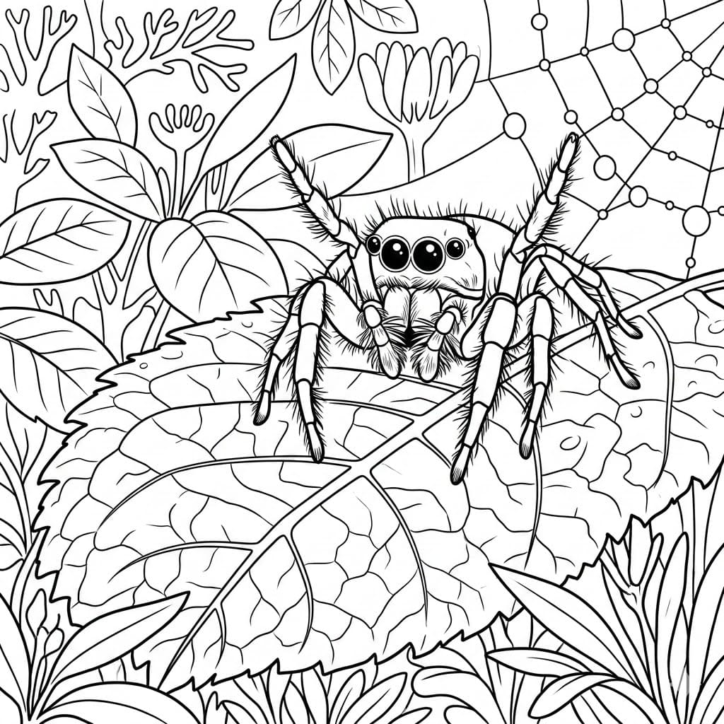 ζωγραφική Άγρια Αράχνη