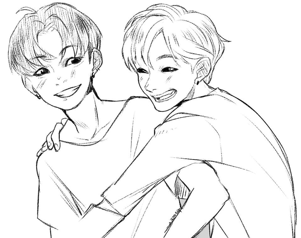 ζωγραφική Αξιολάτρευτα BTS