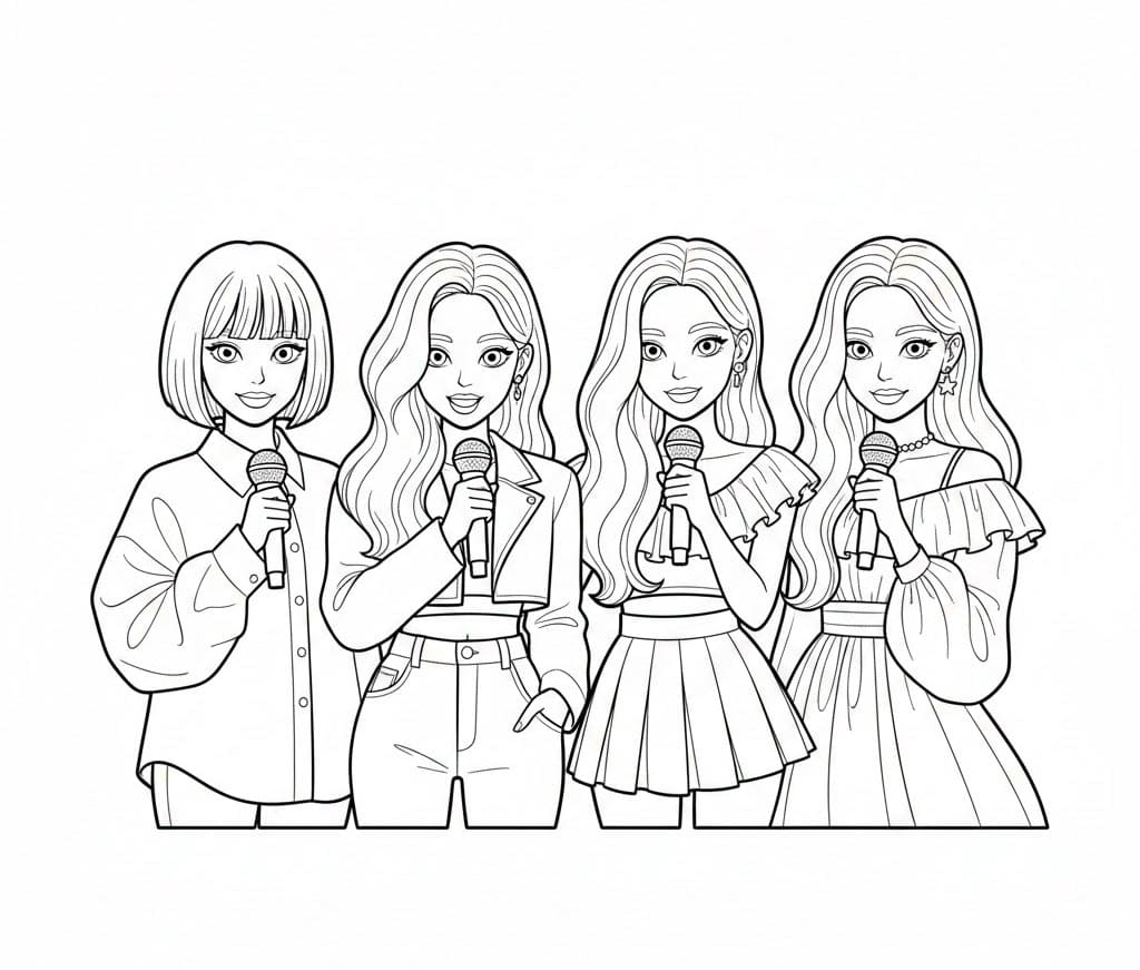 ζωγραφική Blackpink Χαριτωμένη Εκδοχή