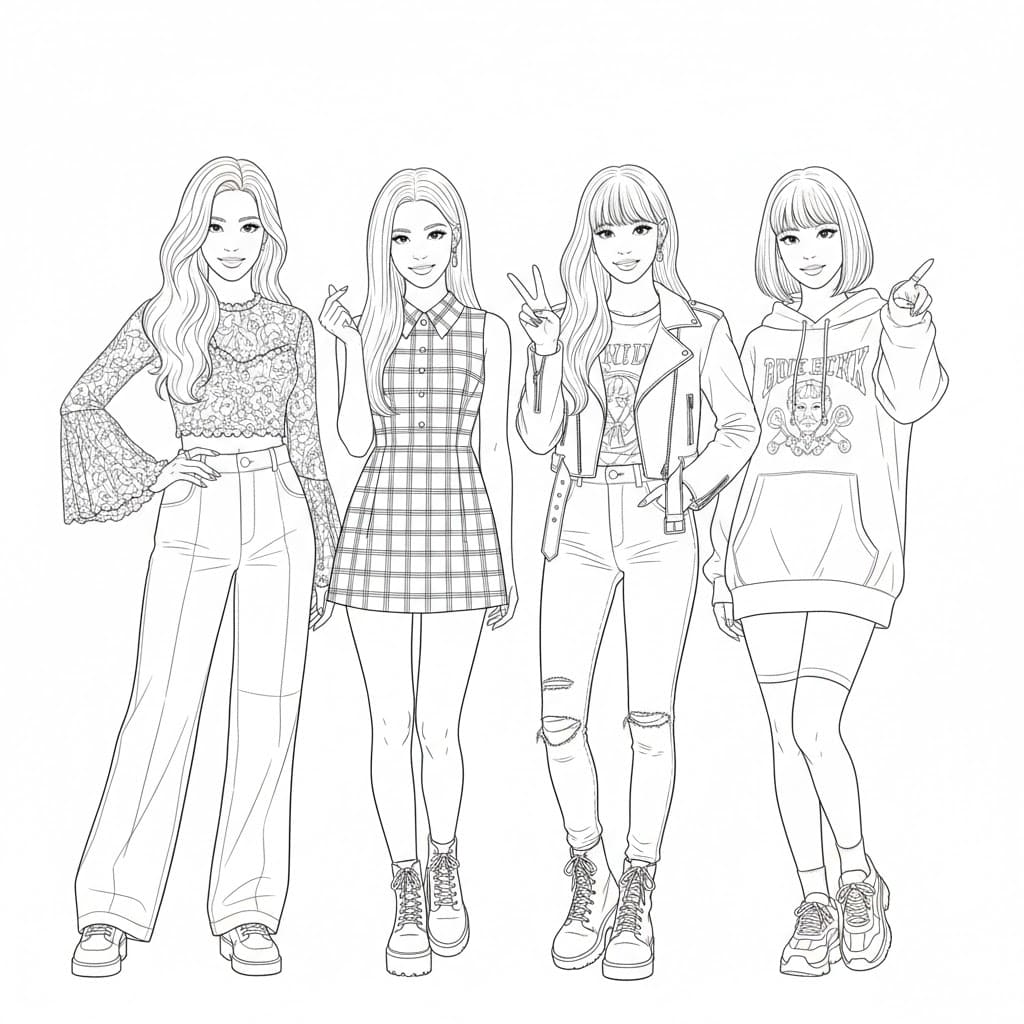 ζωγραφική Blackpink Καθημερινή Μόδα