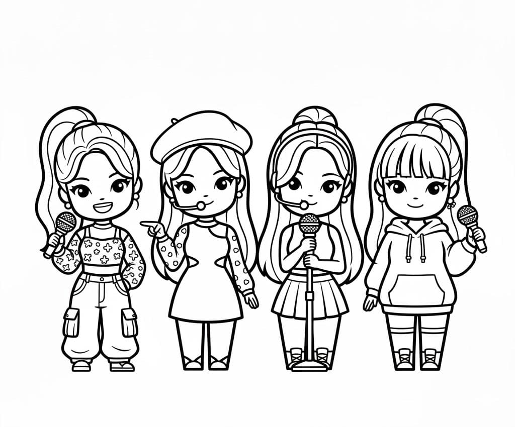 ζωγραφική Blackpink Μικρές Πριγκίπισσες