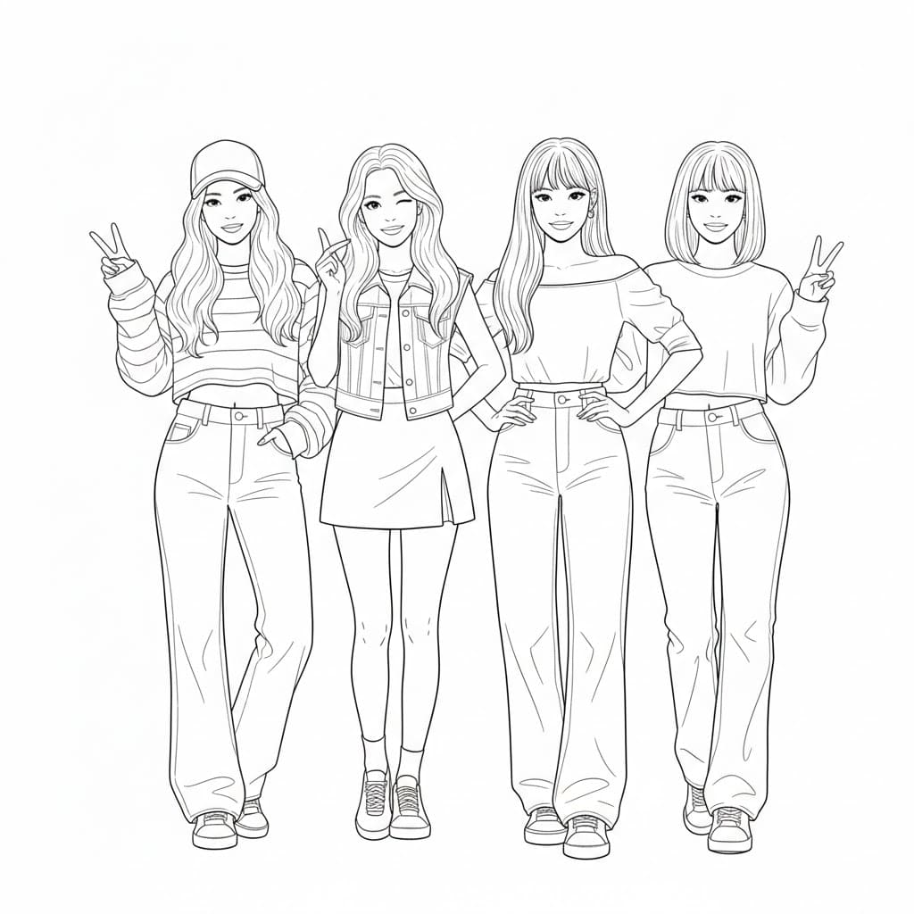 ζωγραφική Blackpink Νεανική Ενέργεια