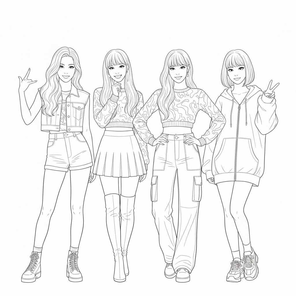 ζωγραφική Blackpink Στάση Ειρήνης