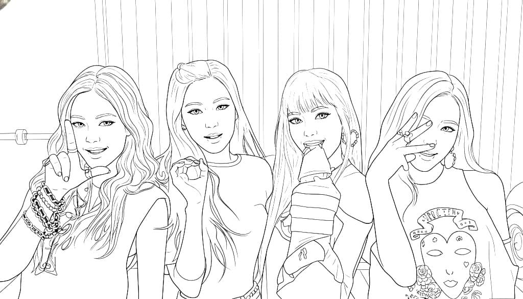 ζωγραφική Blackpink Στιγμή Φιλίας