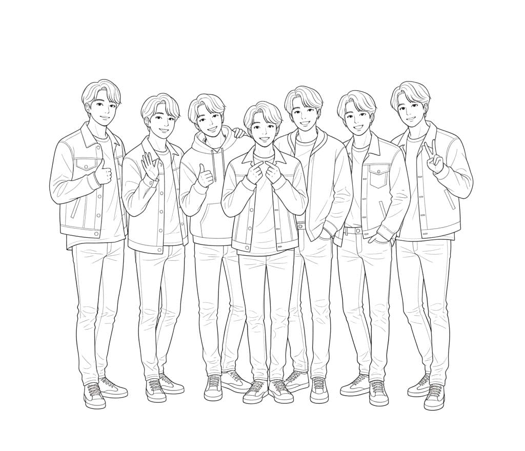 ζωγραφική BTS Ενέργεια Σκηνής