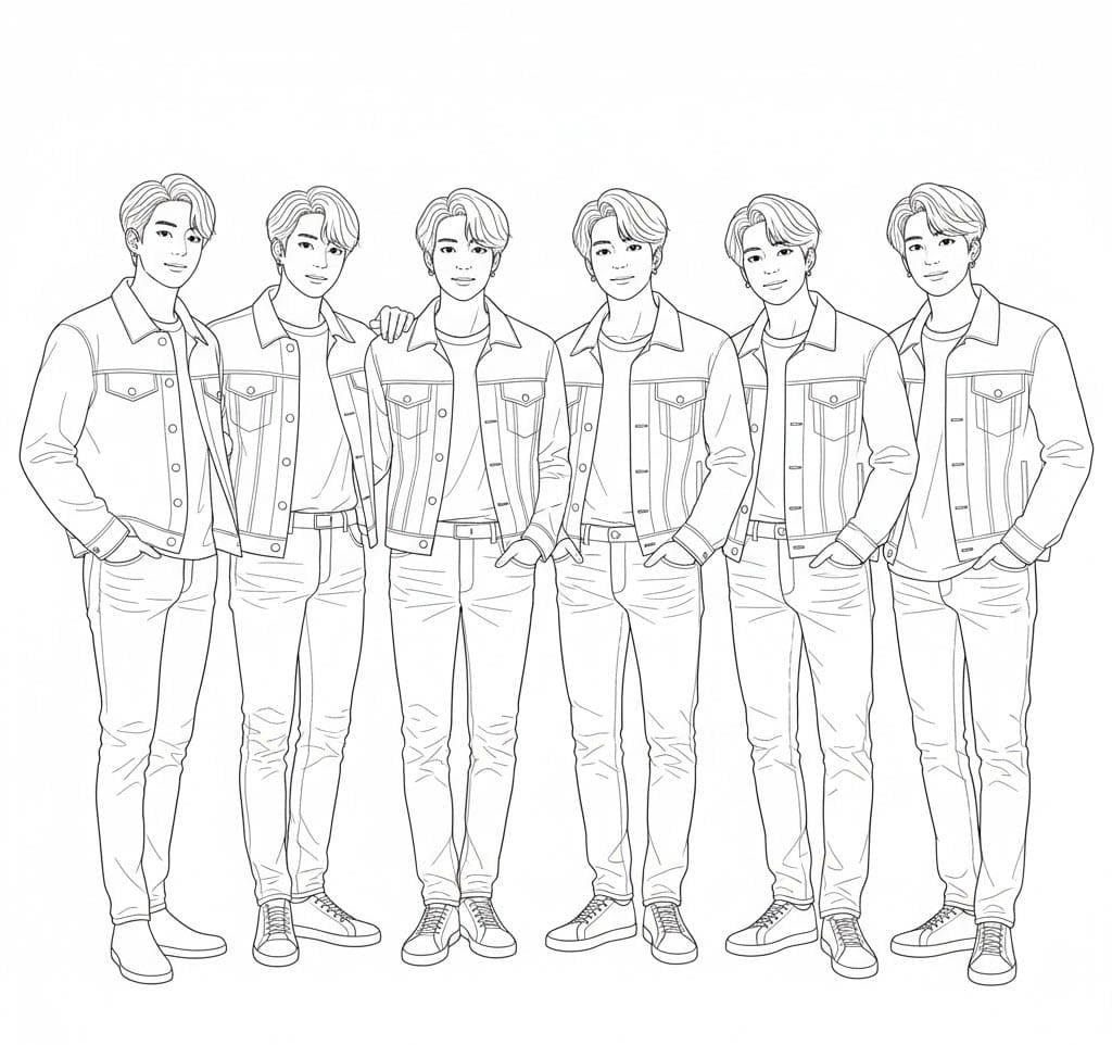 ζωγραφική BTS Μαζί