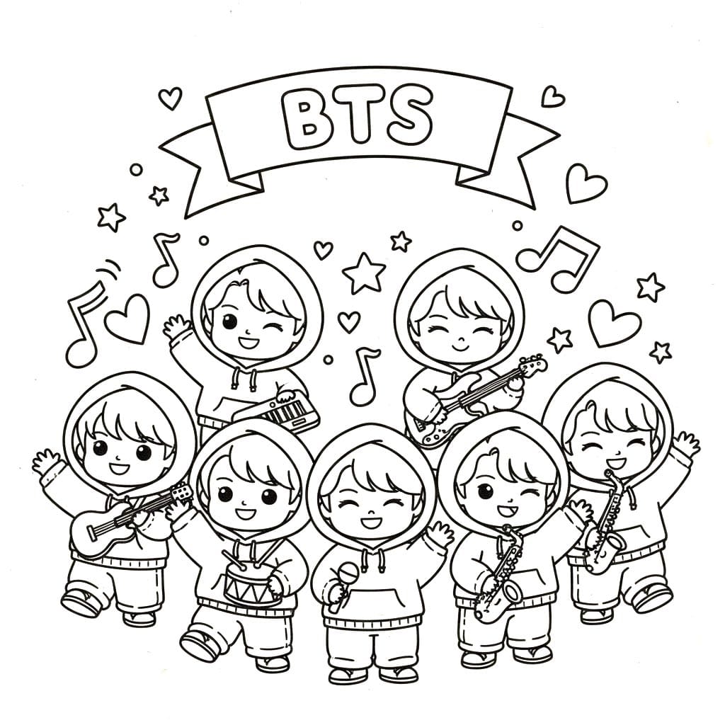 ζωγραφική BTS Πανό Χαράς