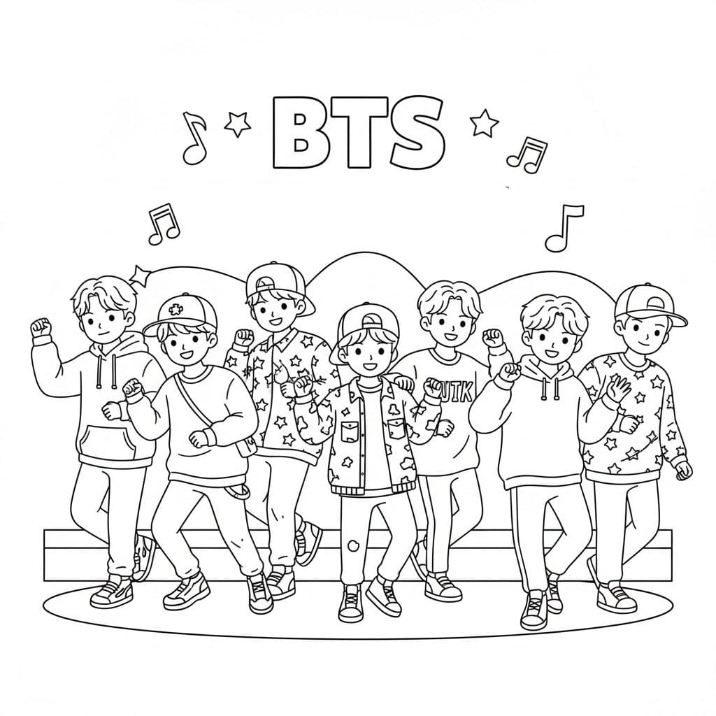 ζωγραφική BTS Σε Χορό