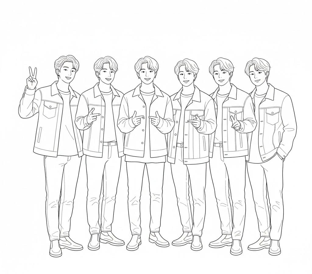 ζωγραφική BTS Στη Σκηνή