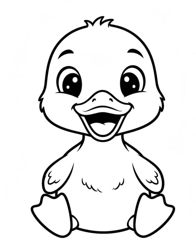 ζωγραφική Χαμογελαστό Παπάκι δωρεάν